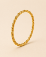 Layali Interlaced Bangle golden jewelry product view