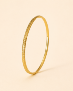 Zahra Braided Bangle golden jewelry product view