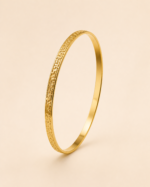 Rimal Beaded Bangle golden jewelry product view
