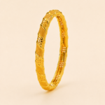 Amal Geometric Bangle golden jewelry product view