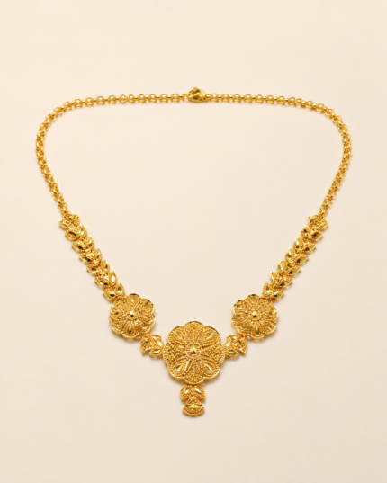 Sultana Fringe Necklace golden jewelry product view