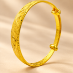 Dragon-Phoenix Studded Sliding Bangle