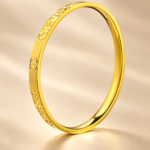 Double C Crushed-Ice Bangle