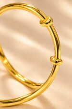 Polished Plain Sliding Bangle - Image 3