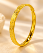 Auspicious Crushed-Ice Open Bangle - Image 3
