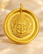 Yellow Wealth Deity Pendant - Image 3