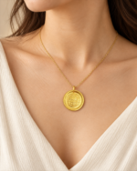 Yellow Wealth Deity Pendant - Image 2