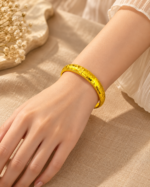 Auspicious Crushed-Ice Tire Bangle - Image 3